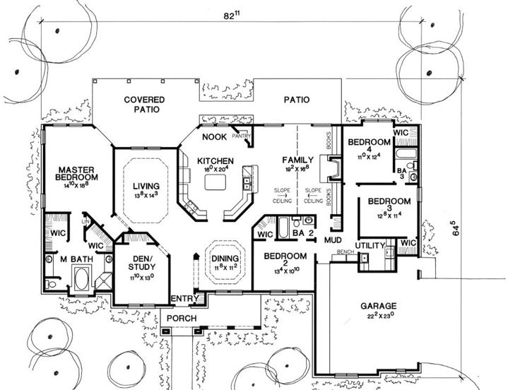 Floor Plan, 036H-0071