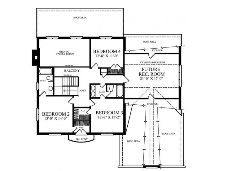 2nd Floor Plan, 063H-0005