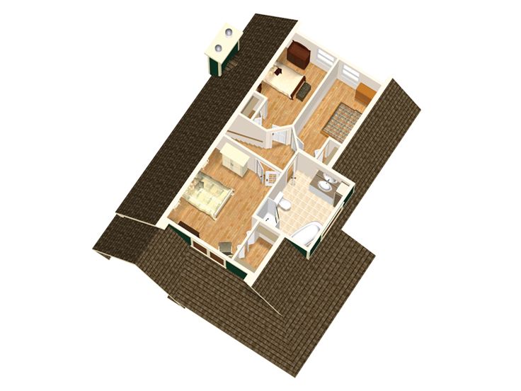 2nd Floor Plan, 072H-0129