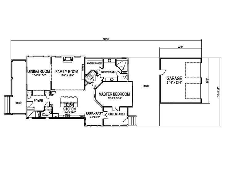 1st Floor Plan, 058H-0084