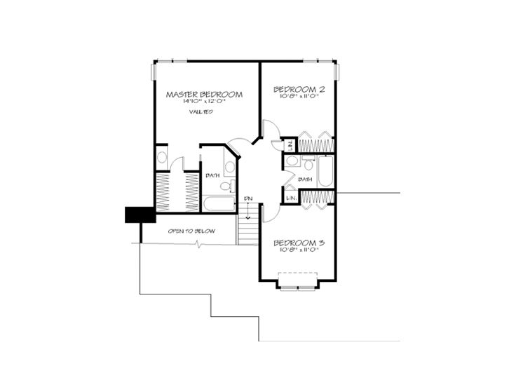 2nd Floor Plan, 022H-0046