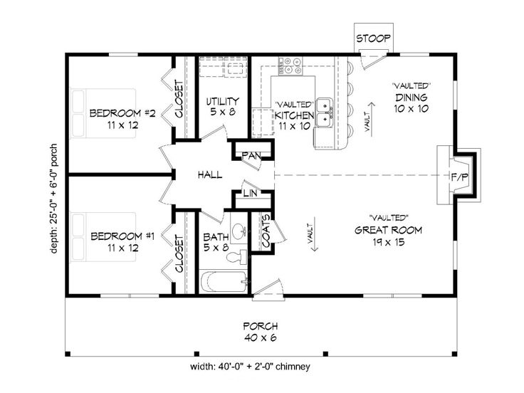 Floor Plan, 062H-0076