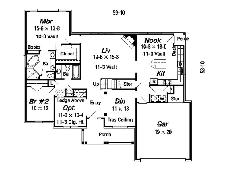 1st Floor Plan, 061H-0052