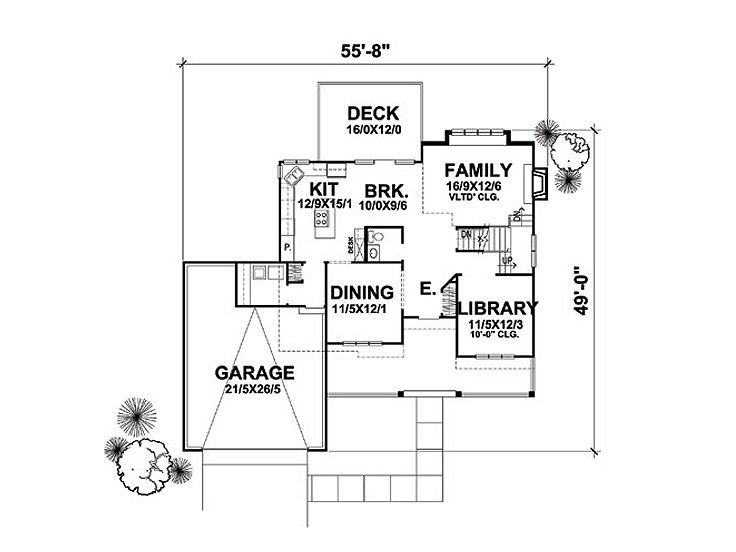 1st Floor Plan, 016H-0041