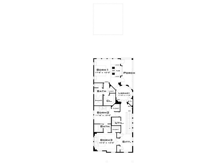 2nd Floor Plan, 052H-0033