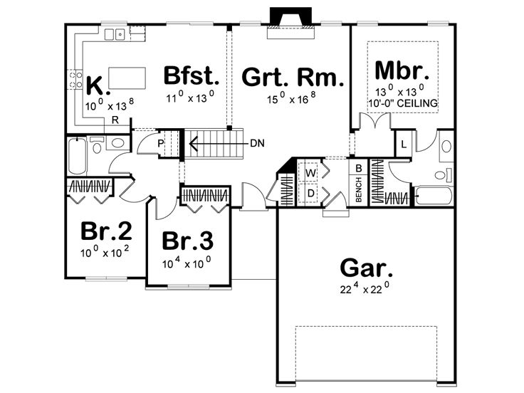 Floor Plan, 050H-0085