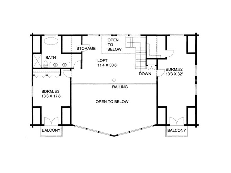 2nd Floor Plan, 012L-0075