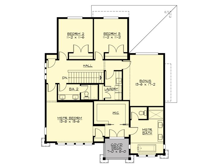 2nd Floor Plan, 035H-0121
