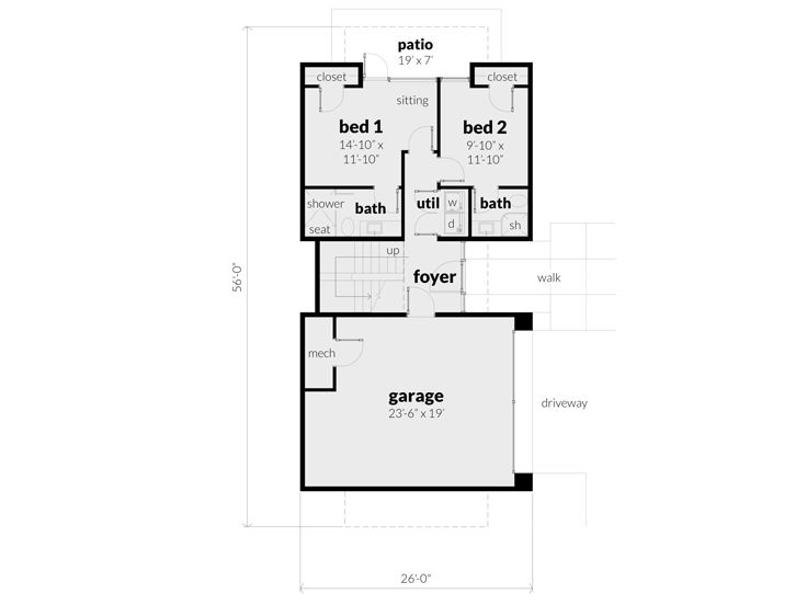 1st Floor Plan, 052H-0129