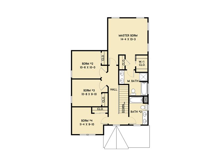 2nd Floor Plan, 082H-0009