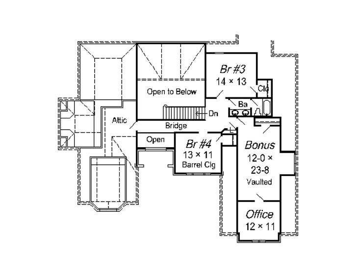 2nd Floor Plan, 061H-0122