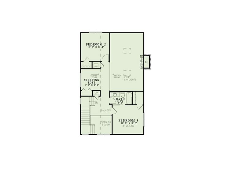2nd Floor Plan, 025H-0257