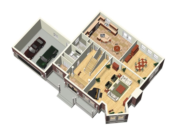 1st Floor Plan, 072H-0115