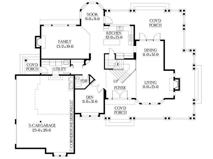 1st Floor Plan, 035H-0013