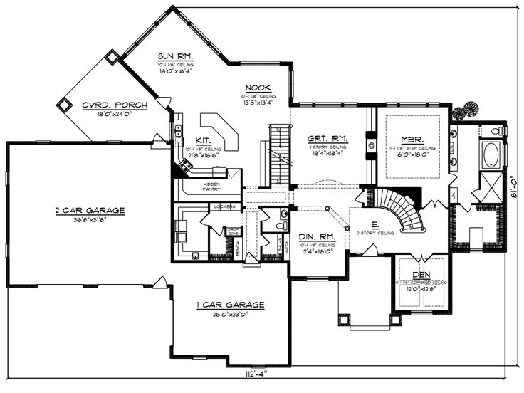 1st Floor Plan, 020H-0505