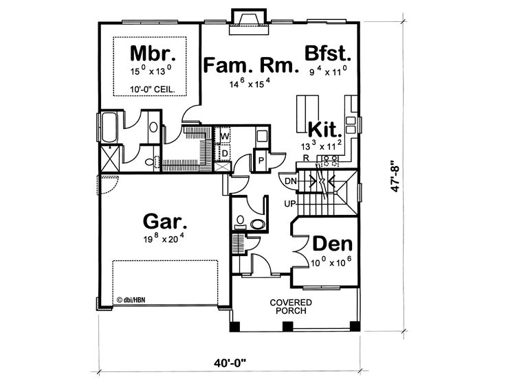 1st Floor Plan, 031H-0457