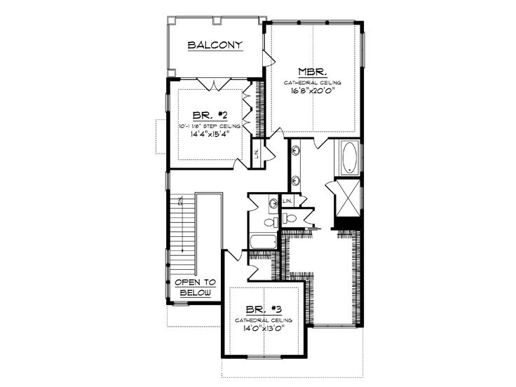 2nd Floor Plan, 020H-0448