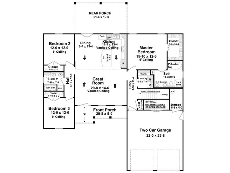 1st Floor Plan, 001H-0246