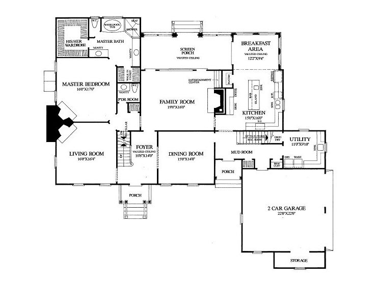 1st Floor Plan, 063H-0003