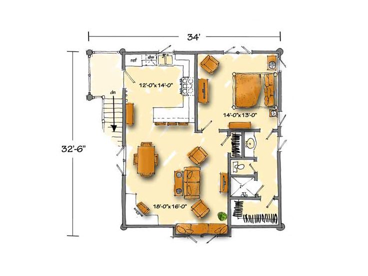 2nd Floor Plan, 066G-0009