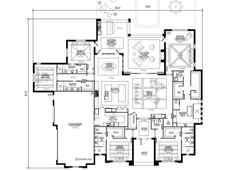 Floor Plan, 070H-0057
