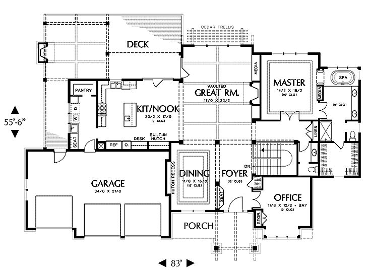 Floor Plan, 034H-0011