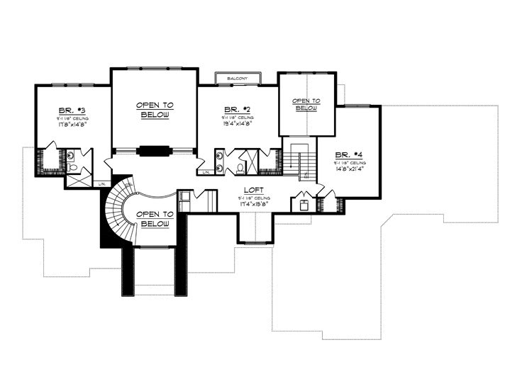2nd Floor Plan 020H-0372