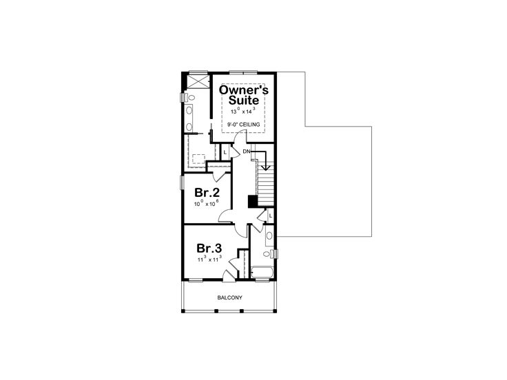 2nd Floor Plan, 031H-0357