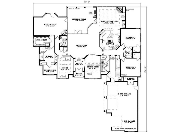 1st Floor Plan, 025H-0167