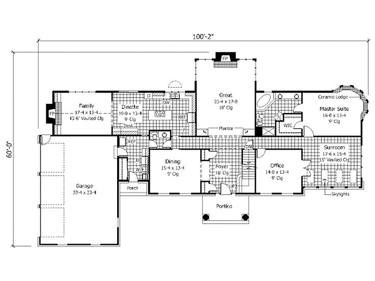 1st Floor Plan, 023H-0062
