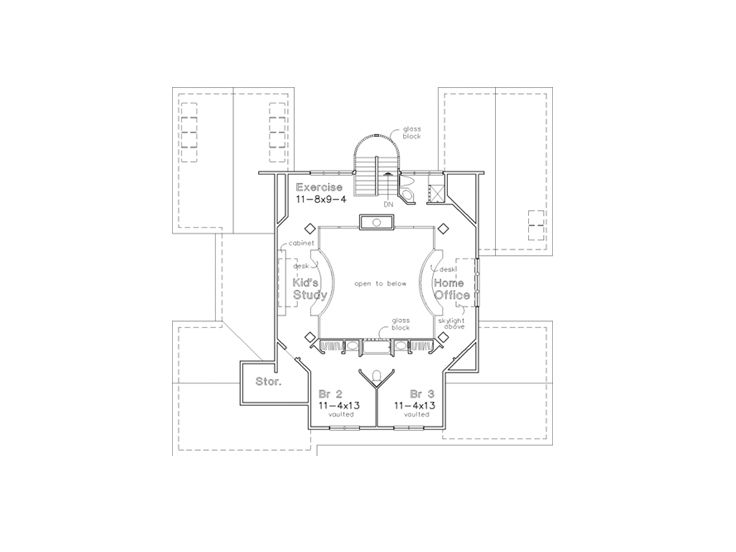 2nd Floor Plan, 022H-0057