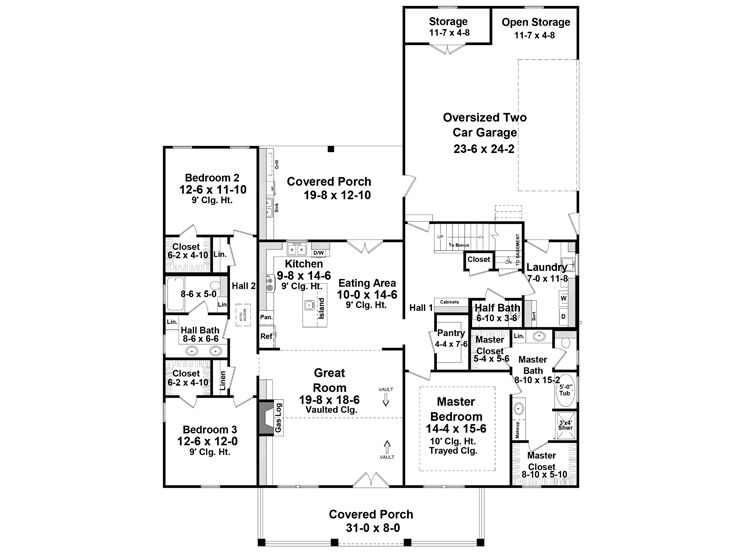 1st Floor Plan, 001H-0239