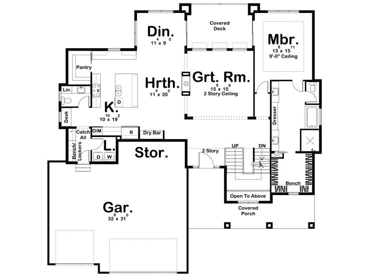 1st Floor Plan, 050H-0249