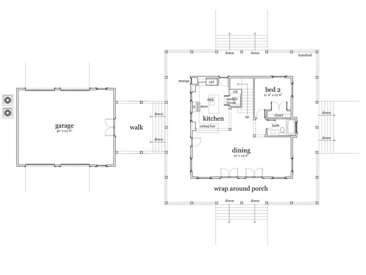 1st Floor Plan, 052H-0077