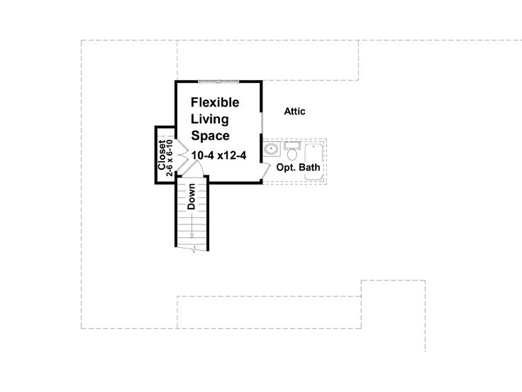 2nd Floor Plan, 001H-0058