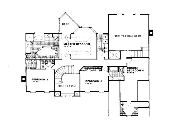2nd Floor Plan, 007H-0105