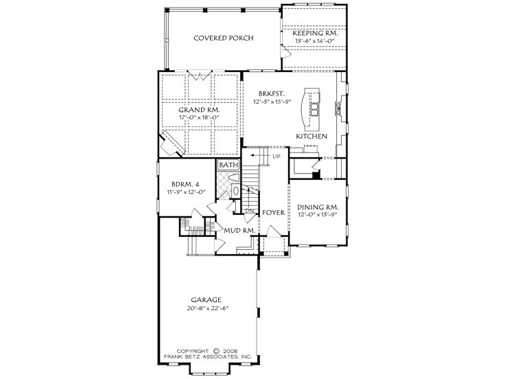 1st Floor Plan, 086H-0040