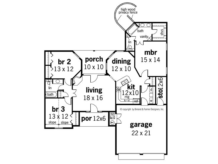 Floor Plan, 021H-0052