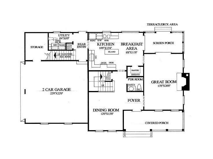 1st Floor Plan, 063H-0201