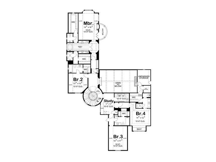 2nd Floor Plan, 031H-0235