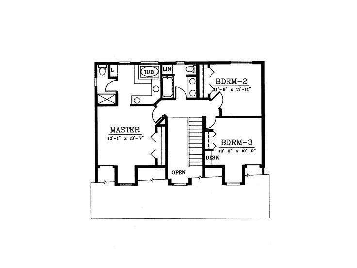 2nd Floor Plan, 026H-0029