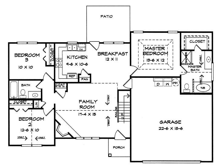1st Floor Plan, 019H-0046