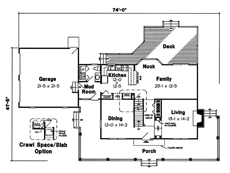 1st Floor Plan, 047H-0016