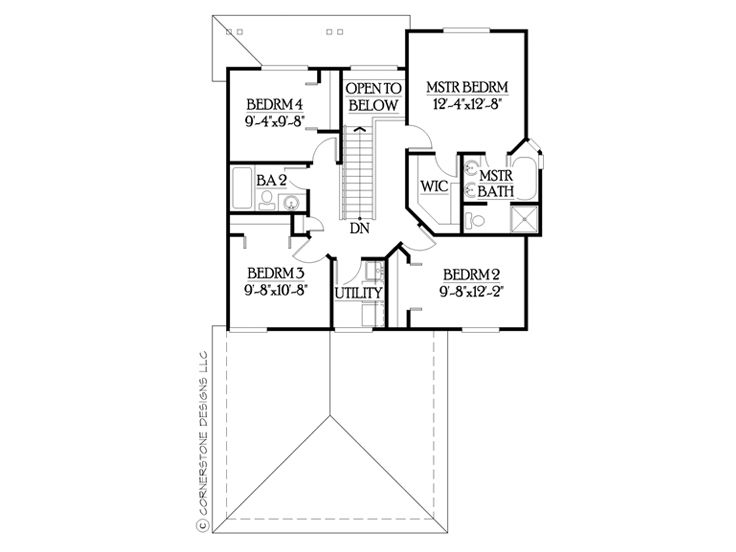 2nd Floor Plan, 035H-0002