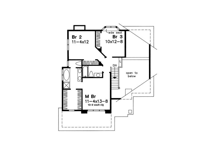 2nd Floor Plan, 022H-0085