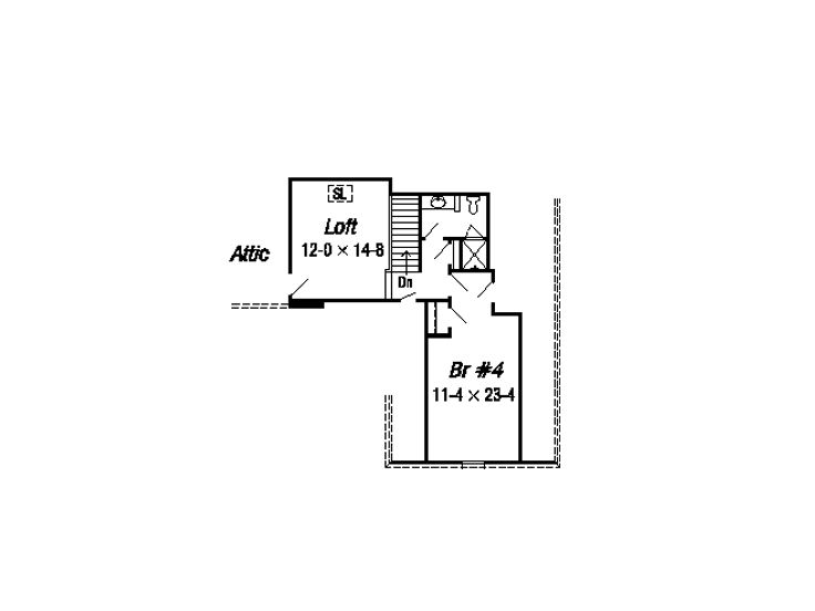 2nd Floor Plan, 061H-0114