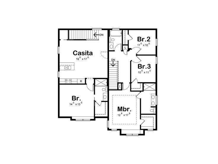2nd Floor Plan, 031H-0294
