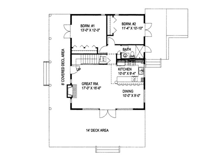 1st Floor Plan, 012H-0173
