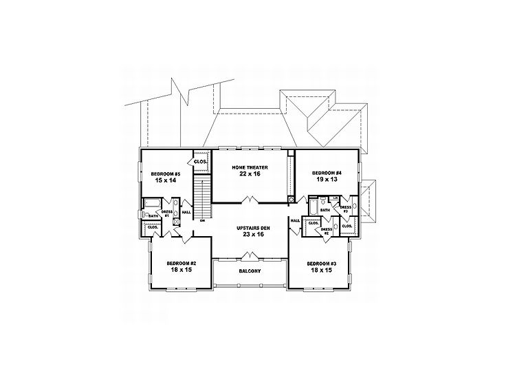 2nd Floor Plan, 006H-0136