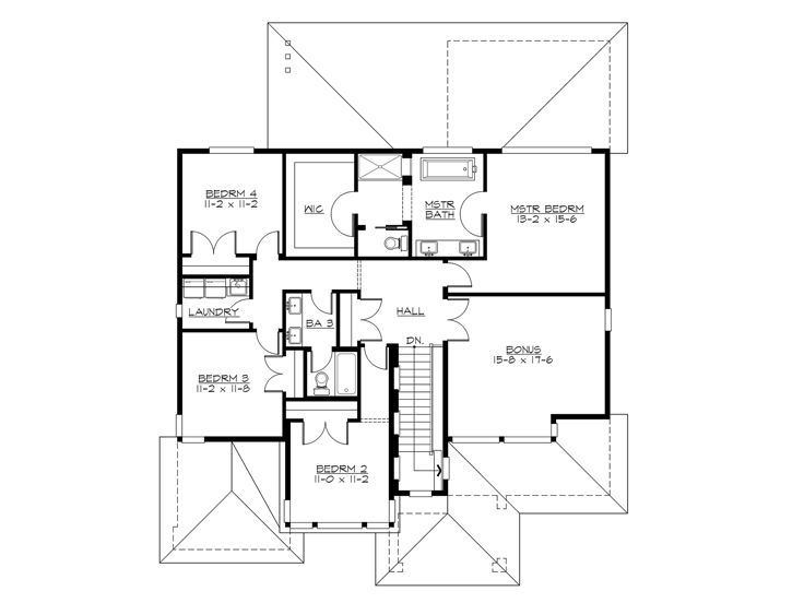 2nd Floor Plan, 035H-0130